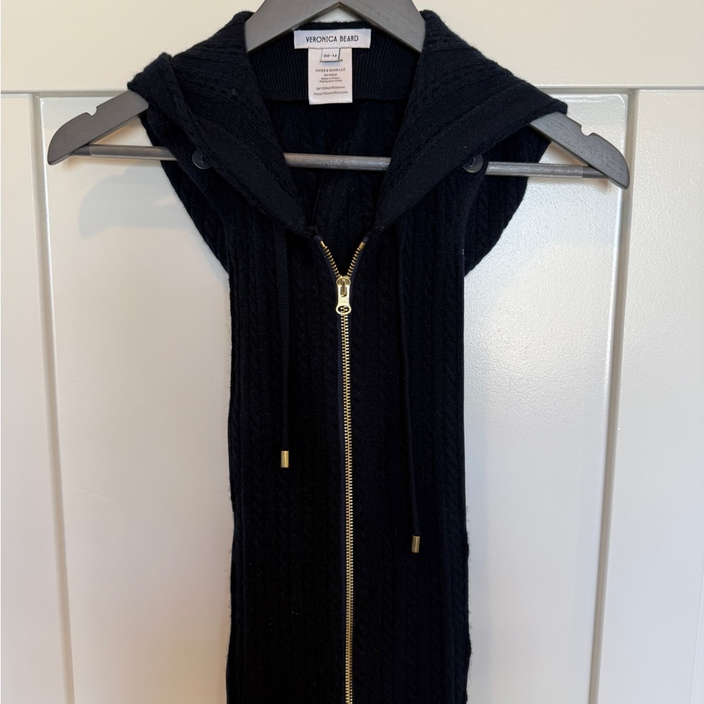 Veronica Beard Black Knit Vest